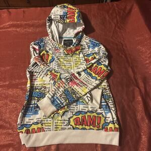 Encrypted comic hoodie Size Extra Large, Color white